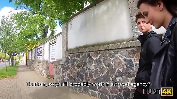 HUNT4K. Lassie has no money for bus ticket but has perfect sexy body