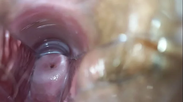 Orgasm inside pussy close-up