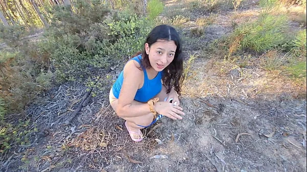 Seducing my friend's wife in the beach and fucking her on the woods