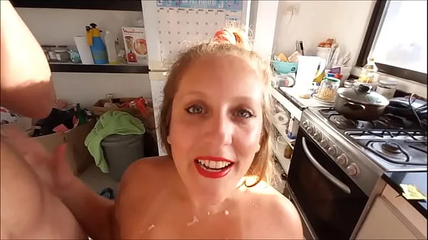 My wife fucked the neighbor in our kitchen - anal in the asshole