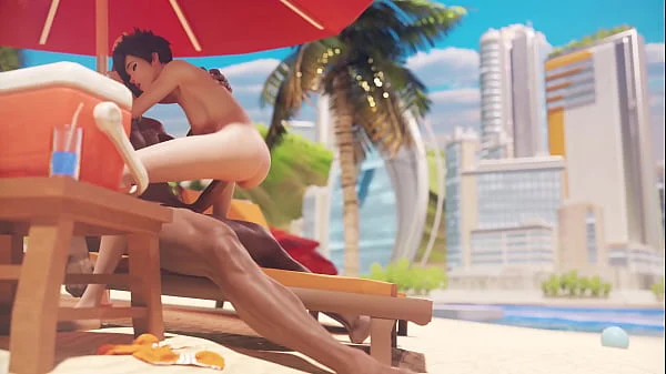 Tracer on the beach