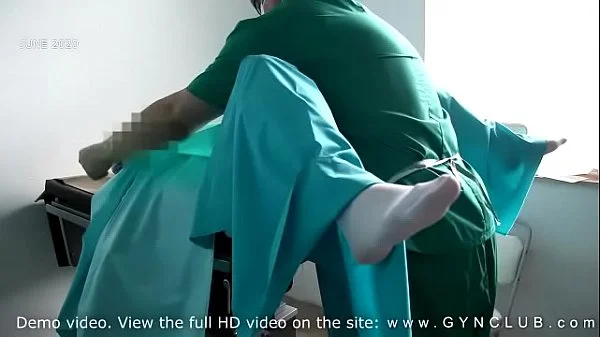Exelent orgasm on gyno chair