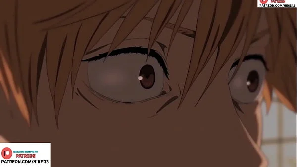 Power transando com Denji( Chainsaw Man Hentai))