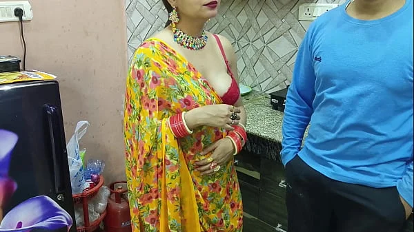 Blackmailing and fucking my ex gf who is now my bhabhi ki saree utar ke kitchen main uski mast Gand Marne ka socha