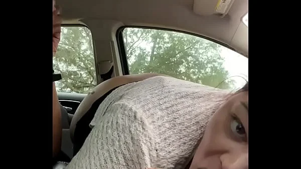 Pawg gets caught sucking bbc in public with her tits out. HOT