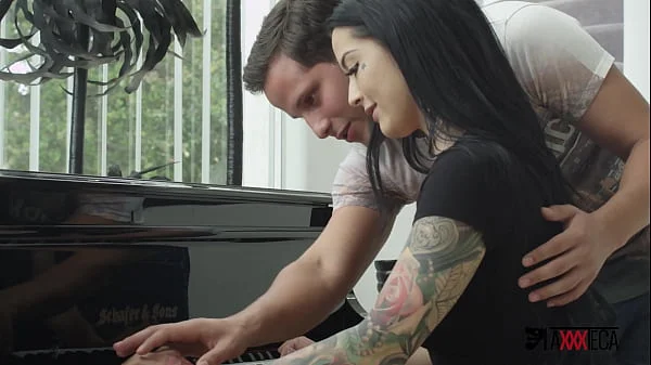 Mexican piano teacher Jack Escobar takes advantage of the situation and fucks Katrina Jade really awesome!!