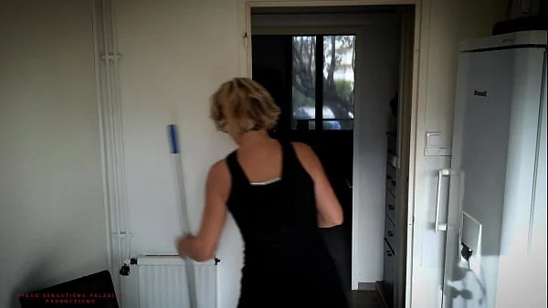 Stepmom Mature 47 Years, Does The Housework, Stepson Opens Fly And Pulls Out His Cock.